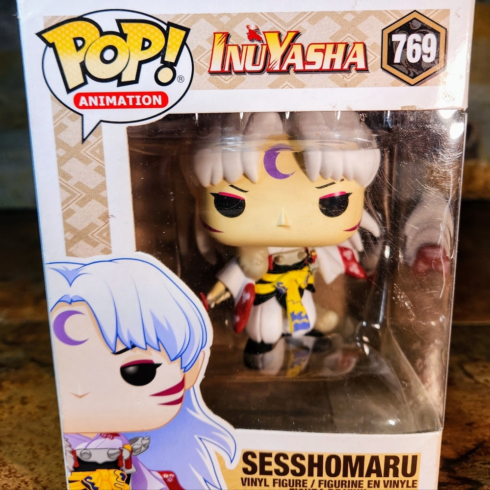 Funko Pop Animation • InuYasha • # 769 • Sesshomaru Vynyl Figure • 3-Yrs. Up •